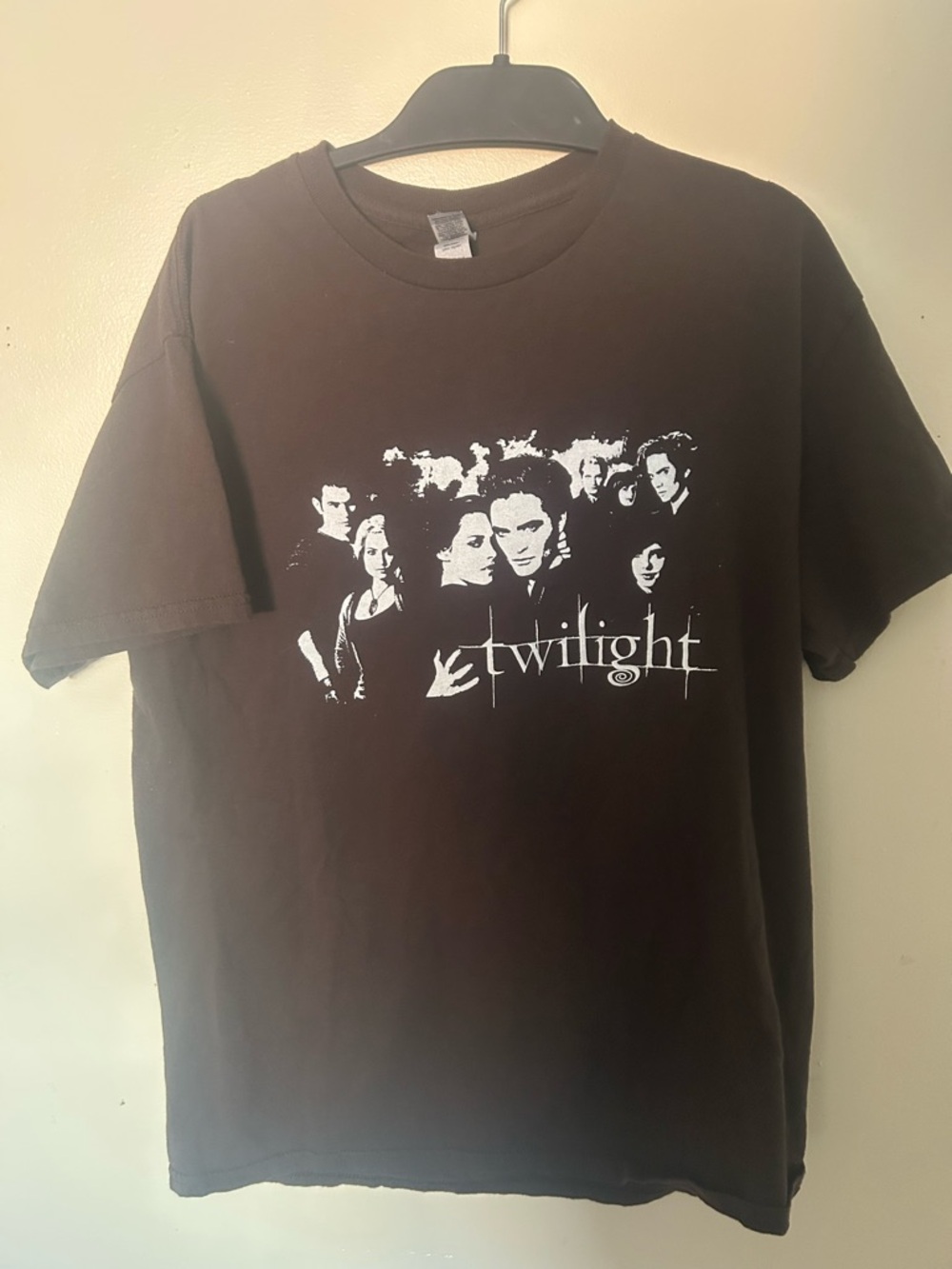 Twilight Graphic Crew Neck T-Shirt - Brown